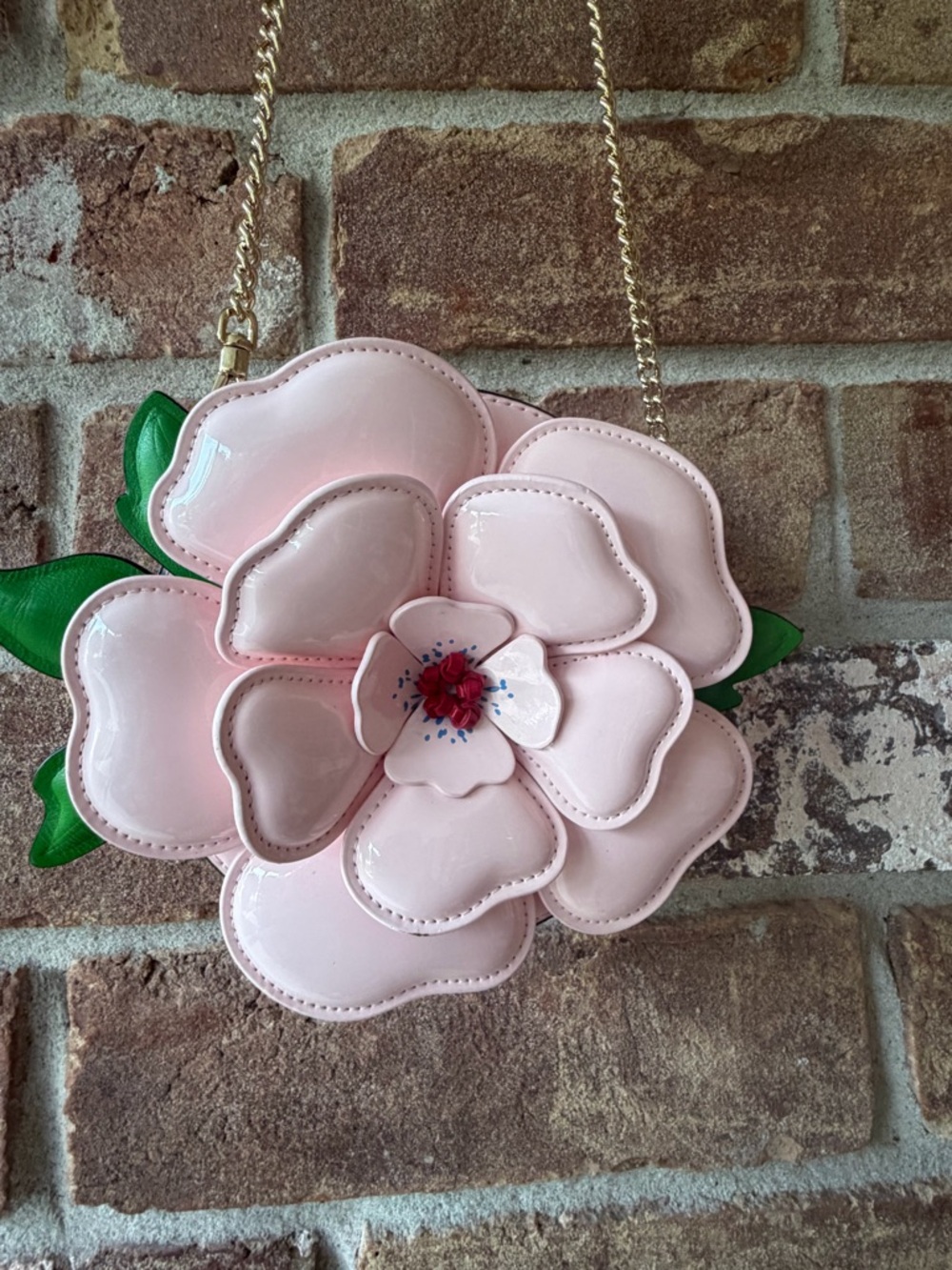 Kate Spade In The Garden 3D Pink Flower Micro Crossbody Bag
